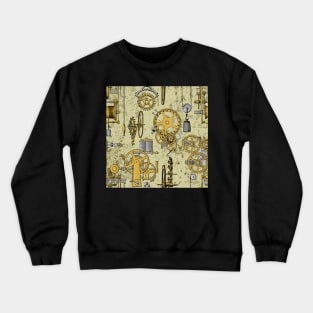 Steampunk clockwork gears Crewneck Sweatshirt